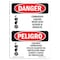 Signmission OSHA Sign, 10" Height, Rigid Plastic, Corrosive Liquids Bilingual Spanish, VS-1105 OS-DS-P-710-VS-1105 - alternate 1